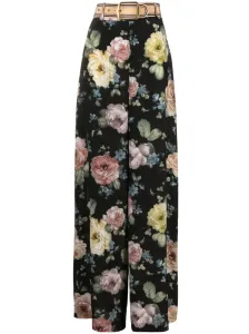 ZIMMERMANN - Floral Print Silk Trousers #1129423