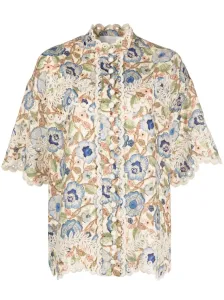 ZIMMERMANN - Embroidered Cotton Shirt #1230410